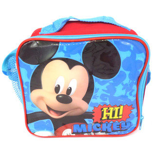 Disney Mickey Mouse Isolierte Kühltasche  - Offiziell Lizensiert - 20 x 18 x 9 cm - Zip-Verschluss - Tragegurt - Insulated Lunch Bag