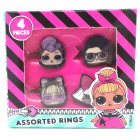 L.O.L. Surprise Geschenkset 4 Ringe + 4 Haarreifen + 4 Haarklips - Offiziell Lizensiert - 4 Rings + 4 Head Bands + 4 Hair Clips - Gift Bundle