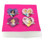 Disney Princess Geschenkset 4 Ringe + 4 Haarreifen + 4 Haarklips - Offiziell Lizensiert - 4 Rings + 4 Head Bands + 4 Hair Clips - Gift Bundle