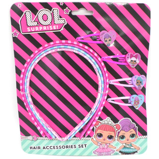L.O.L. Surprise Set - 4 Haarreifen & 4 Haarklips - Offiziell Lizensiert - 4 Head Band and Clip Set
