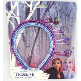 Disney Frozen Set - 4 Haarreifen & 4 Haarklips - Offiziell Lizensiert - 4 Head Band and Clip Set