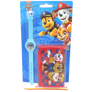 Paw Patrol Geschenkset Uhr + Geldbörse  - Offiziell Lizensiert -Watch & Wallet