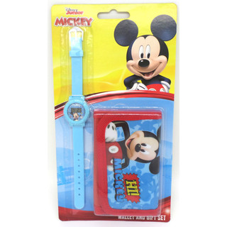Disney Mickey Mouse Geschenkset Uhr + Geldbörse  - Offiziell Lizensiert -Watch & Wallet