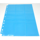 10 Docsmagic.de 18-Pocket Pages Light Blue - Sideloading - 11 Holes - MTG PKM YGO - Ordnerseiten Hellblau