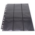 50 Feuilles 18 Poches – Noires – Chargement Latéral – Pour Cartes Standard – 11 Trous