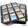 50 Docsmagic.de 18-Pocket Pages Black - Sideloading - 11 Holes - MTG PKM YGO - Ordnerseiten Schwarz