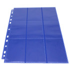 50 Docsmagic.de 18-Pocket Pages Dark Blue - Sideloading - 11 Holes - MTG PKM YGO - Ordnerseiten Dunkelblau