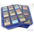 50 Docsmagic.de 18-Pocket Pages Dark Blue - Sideloading - 11 Holes - MTG PKM YGO - Ordnerseiten Dunkelblau