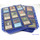 50 Docsmagic.de 18-Pocket Pages Dark Blue - Sideloading - 11 Holes - MTG PKM YGO - Ordnerseiten Dunkelblau