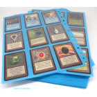 50 Docsmagic.de 18-Pocket Pages Light Blue - Sideloading - 11 Holes - MTG PKM YGO - Ordnerseiten Hellblau