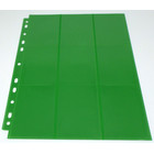 50 Docsmagic.de 18-Pocket Pages Dark Green - Sideloading - 11 Holes - MTG PKM YGO - Ordnerseiten Dunkelgrün