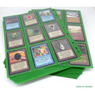 50 Docsmagic.de 18-Pocket Pages Dark Green - Sideloading - 11 Holes - MTG PKM YGO - Ordnerseiten Dunkelgrün