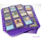 50 Docsmagic.de 18-Pocket Pages Purple - Sideloading - 11 Holes - MTG PKM YGO - Ordnerseiten Lila