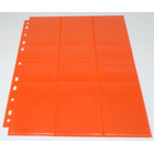 50 Docsmagic.de 18-Pocket Pages Orange - Sideloading - 11 Holes - MTG PKM YGO - Ordnerseiten