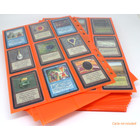 50 Docsmagic.de 18-Pocket Pages Orange - Sideloading - 11 Holes - MTG PKM YGO - Ordnerseiten