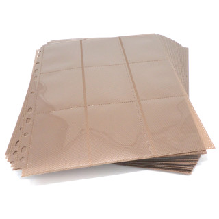 50 Docsmagic.de 18-Pocket Pages Copper - Sideloading - 11 Holes - MTG PKM YGO - Ordnerseiten Kupfer