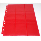 100 Docsmagic.de 18-Pocket Pages Red - Sideloading - 11 Holes - MTG PKM YGO - Ordnerseiten Rot