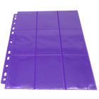 100 Docsmagic.de 18-Pocket Pages Purple - Sideloading - 11 Holes - MTG PKM YGO - Ordnerseiten Lila