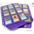 100 Docsmagic.de 18-Pocket Pages Purple - Sideloading - 11 Holes - MTG PKM YGO - Ordnerseiten Lila