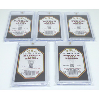 5 x Docsmagic.de Magnetic Card Holder Clear 75 PT UV safe - Magnet Kartenhalter