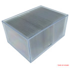 4 x Docsmagic.de 2-Piece Card Box 250-Count Slide - Clear Acrylic Deck Storage - Kartenbox Durchsichtig