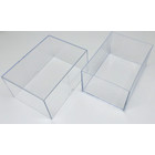 4 x Docsmagic.de 2-Piece Card Box 250-Count Slide - Clear Acrylic Deck Storage - Kartenbox Durchsichtig