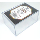 4 x Docsmagic.de 2-Piece Card Box 250-Count Slide - Clear Acrylic Deck Storage - Kartenbox Durchsichtig