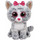Carletto Ty 37075 - Kiki, Katze mit Glitzeraugen, Glubschis, Beanie Boos, 24cm, grau
