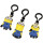 Minions 3d PVC-Schlüsselanhänger/Clip On zufällige Auswahl