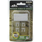 Wizkids Wooden Table & Stools WizKids Deep Cuts...