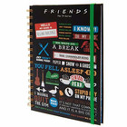Friends (Infographic) A5 wiro notebook