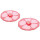 Charles Viancin Airtight Silicone Drink Covers, Set of 2, Pink Hibiscus
