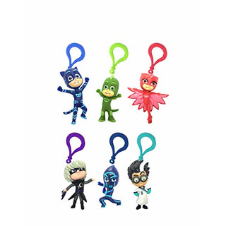 1 PJ Masks 3D PVC Schlüsselanhänger/Clip On 6 cm - Auswahl per Zufall