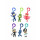 1 PJ Masks 3D PVC Schlüsselanhänger/Clip On 6 cm - Auswahl per Zufall
