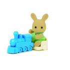 Sylvanian Family 2952, Ocher Hase Baby mit dem Zug