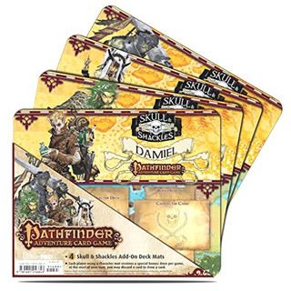 Ultra Pro 84377 - Pathfinder Skull und  Shack Add-On Mats, 4 Stück