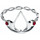 Assassins Creed Logo Ring silberfarben S