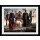GB Eye Gerahmtes Poster, Justice League Charaktere, Holz, 52 x 44 x 3 cm