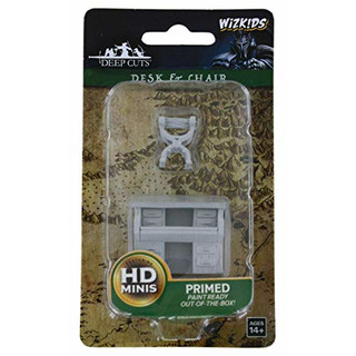 Dungeons & Dragons WizKids: Deep Cuts Unpainted Miniatures: Desk & Chair