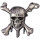 Pirates of the Caribbean Skull Pewter Lapel Pin