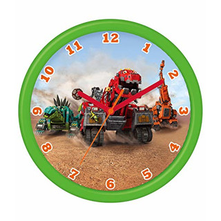 Joy Toy Dinotrux Wanduhr 24 cm in Geschenkpackung 26x4x26 cm