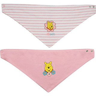 Winnie Puuh - Baby Halstuch"Pooh", 2er Pack, rosa-weiß