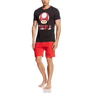Bioworld Nintendo - Shortama. Black/Red. Mens - L