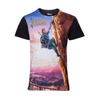 Zelda Breath of the Wild T-Shirt -M- Link Climbing