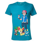 Pokemon - Ash Ketchum Unisex T-Shirt Aqua blau - S