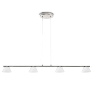 Philips Lighting Vendee Pendelleuchte, Metall, 4.5 W, Edelstahl gebürstet/Weiß