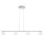 Philips Lighting Vendee Pendelleuchte, Metall, 4.5 W, Edelstahl gebürstet/Weiß