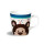 Nici Classic Bear Kindertasse Bären, Porzellan, braun, 8.5 x 11 x 8.2 cm