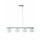 Massive Pendelleuchte, Metall, G9, 40 W, transparent, 93 x 12.3 x 96.8 cm