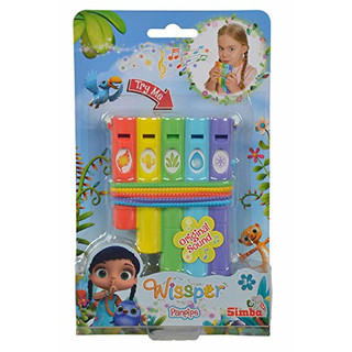 Simba 109358842 - Wissper Panflöte, 14 cm,, Spielzeug
